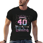 40 And & Fabulous 1982 40Th Birthday Gift For Womens  Stretchy T-Shirt