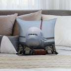Qantas A380 Soft Skin-Friendly Throw Pillow