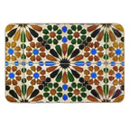 A Tile Wall in Tangier  Long-Lasting Bath Mat