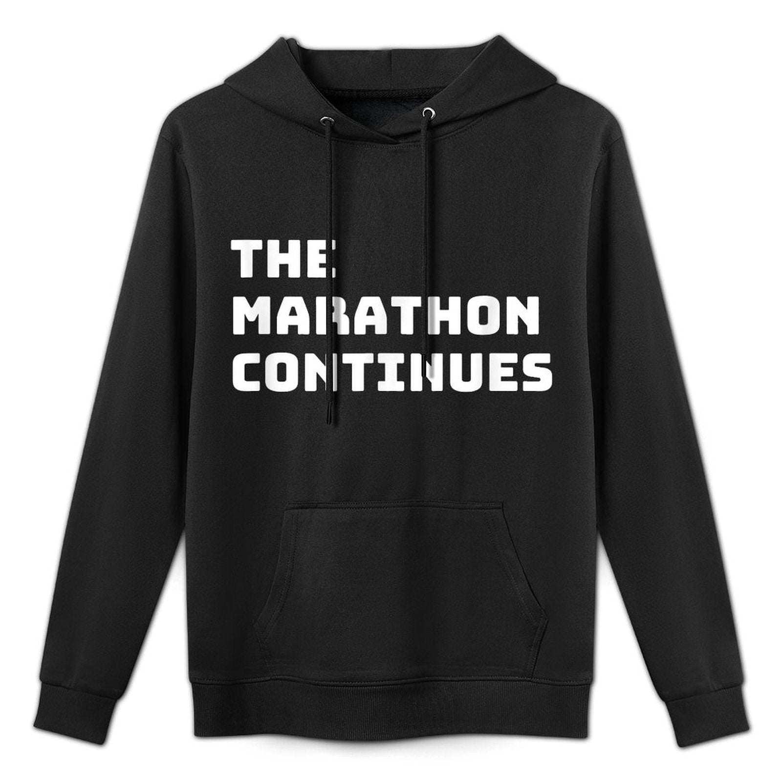 The Marathon Continues Funny Saying Quote Customizable Surface Hoodie