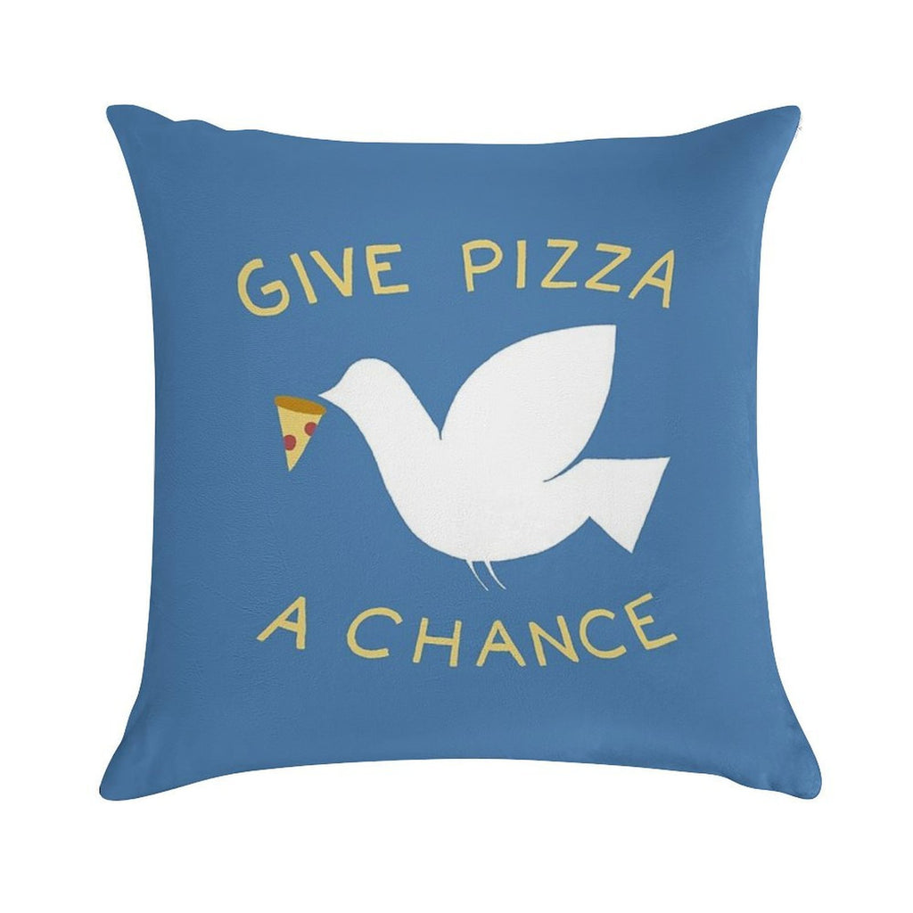War & Pizza Soft Gift Ready Throw Pillow