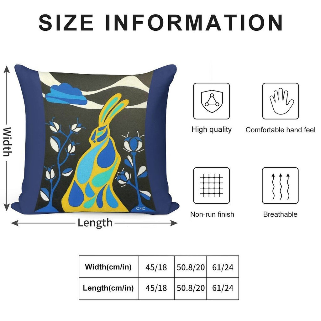 The Linköping Hare Soft Easy Maintenance Throw Pillow