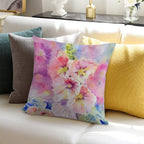Cottage Garden Summer Soft Skin-Friendly Throw Pillow