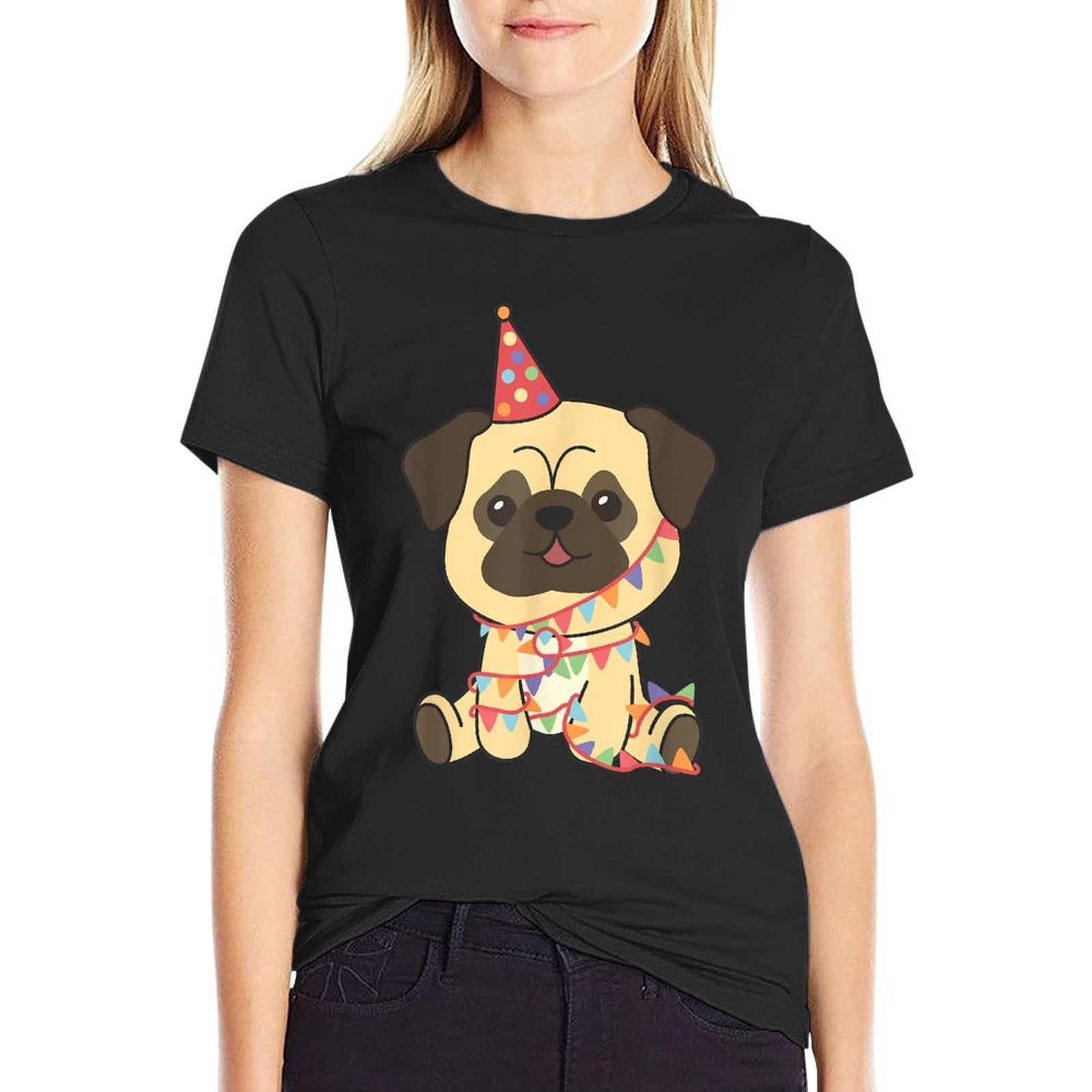 Birthday Pug For Children A Birthday Pug  Slim-fit Cut T-Shirt
