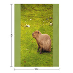 Capybara Eco-conscious Throw Blanket