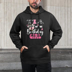 Tia Of The Birthday Girl Farm Cow 1St Birthday Girl Versatile Streetwear Hoodie