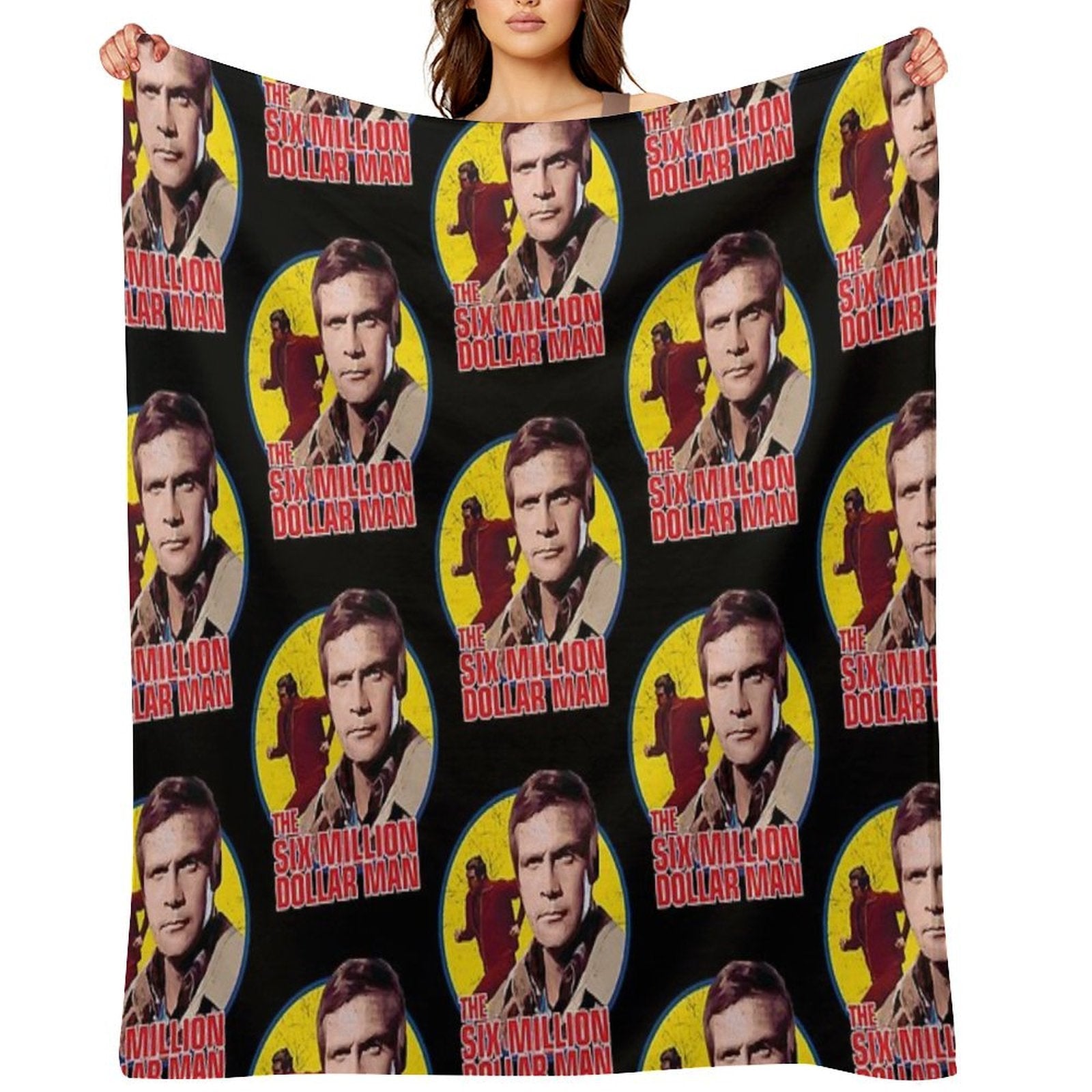 The Six Million Dollar Man Vintage Comfort Throw Blanket