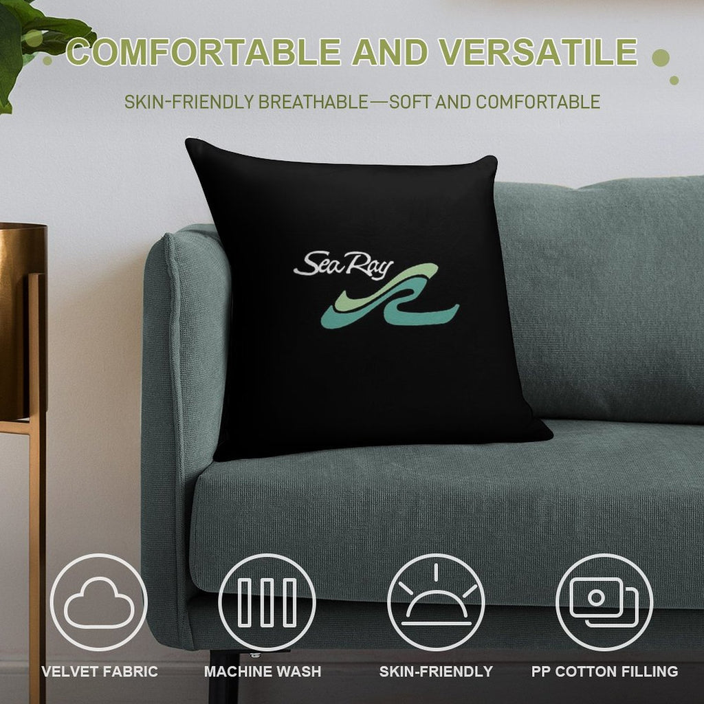 We Believe That Richer Moments on The Water Lead to A Richer Life Soft Decorative Cover Throw Pillow