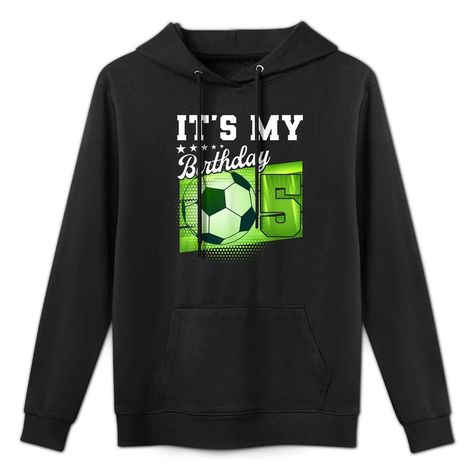 Birthday Boys 5 Soccer Its My 5th Birthday Boys Soccer Relaxed Fit Hoodie