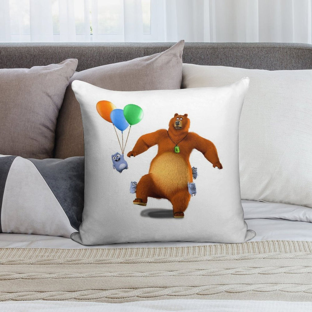 Grizzy And Lemmings Toys Soft Shrink-Resistant Throw Pillow