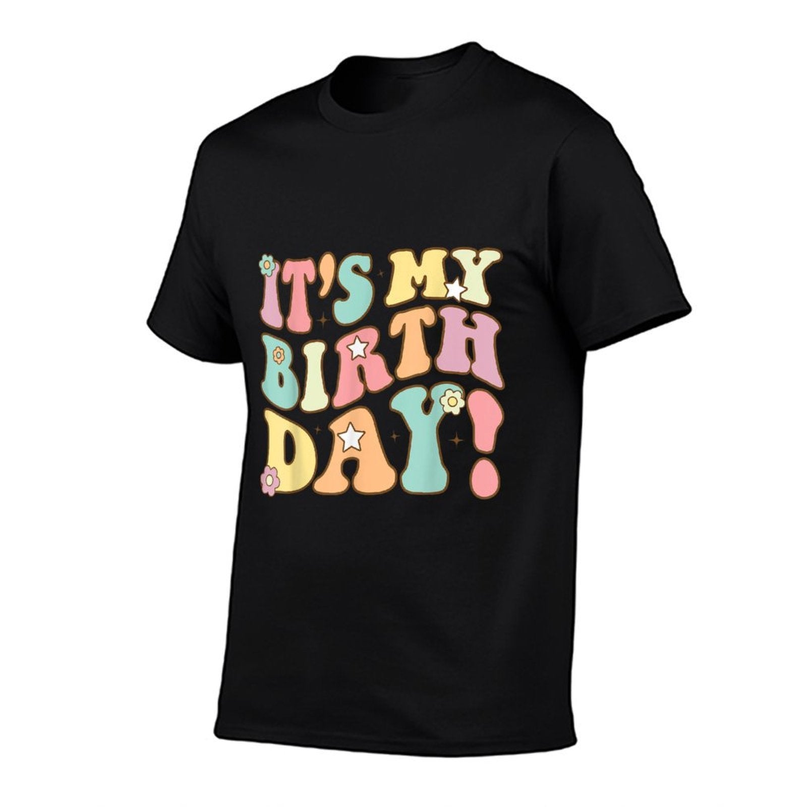 Groovy It&#39;s My Birthday Girls Womenns Kid Bday Flower  Breathable T-Shirt