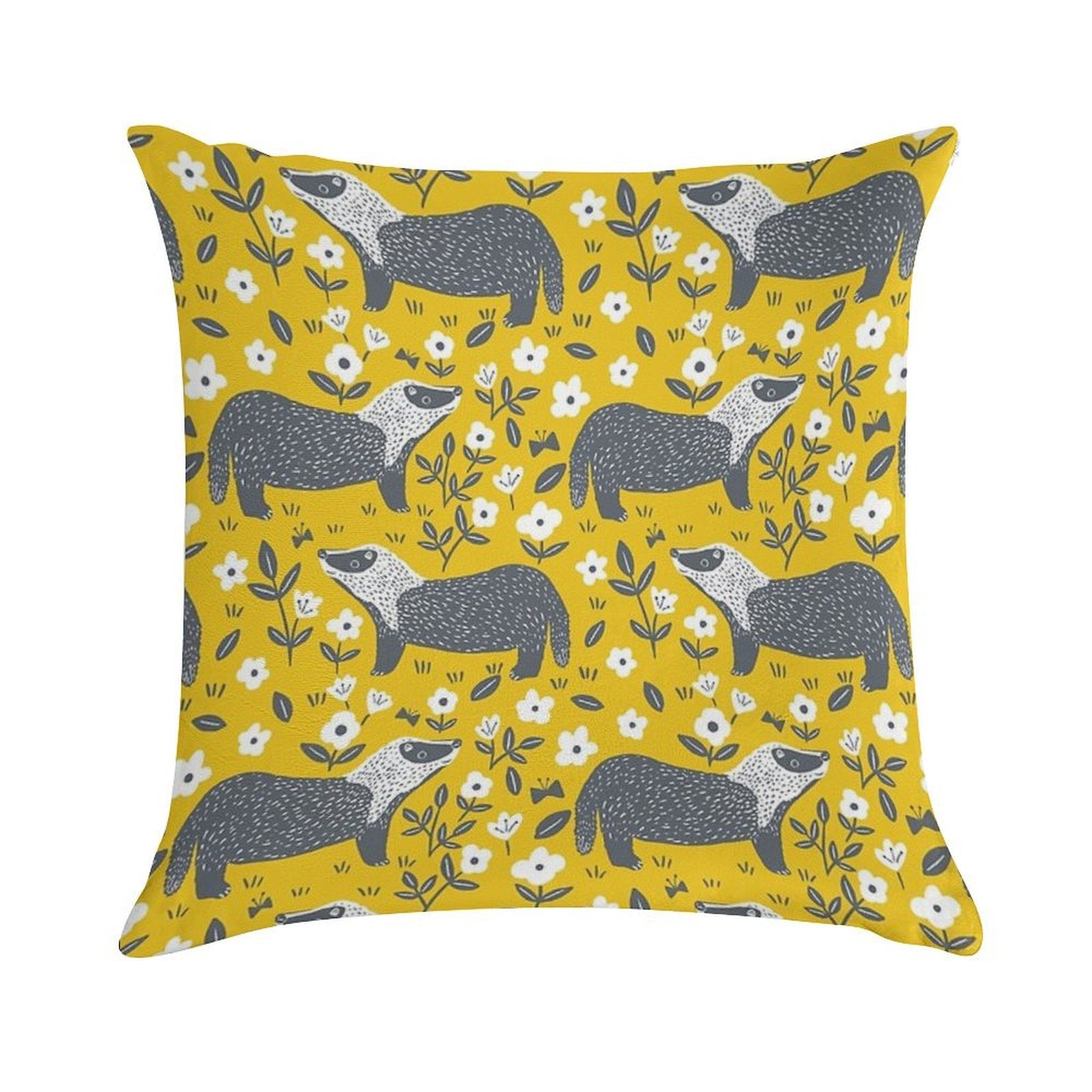Badgers Soft Fade-Resistant Throw Pillow