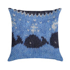 Icelandic Sweater Pattern - Whales Soft Home Decor Throw Pillow