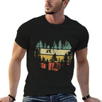 Wildlife Trees Outdoors Nature Retro Forest  Quick-drying T-Shirt