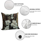 Mycena Fungi II Soft Shrink-Resistant Throw Pillow