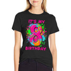 8th Birthday Paint Splashes Tshirt Kids Girls Boys 8 Years  Vintage-inspired T-Shirt