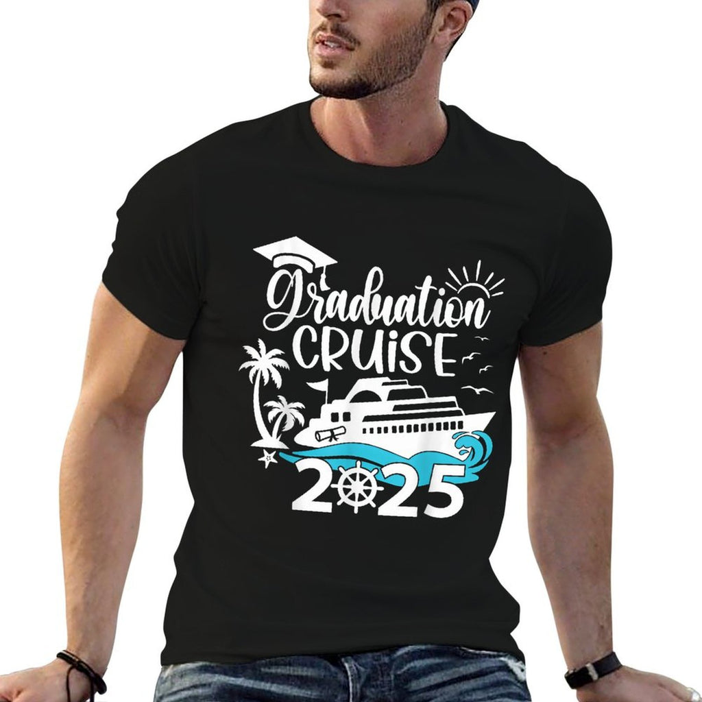 Graduation Cruise 2025 Senior Grad Trip Family Matching  Summer-ready Fabric T-Shirt