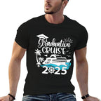Graduation Cruise 2025 Senior Grad Trip Family Matching  Summer-ready Fabric T-Shirt