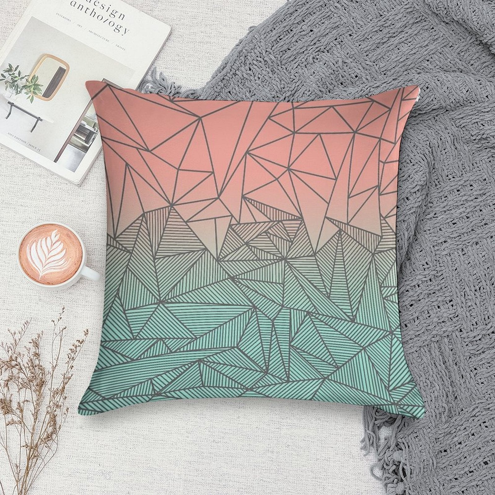 Bodhi Rays Soft Short Plush Fabric Throw Pillow