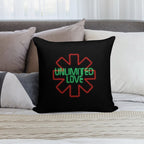 Unlimited Love (Red Hot Chili Peppers) Soft Reinforced Edging Throw Pillow
