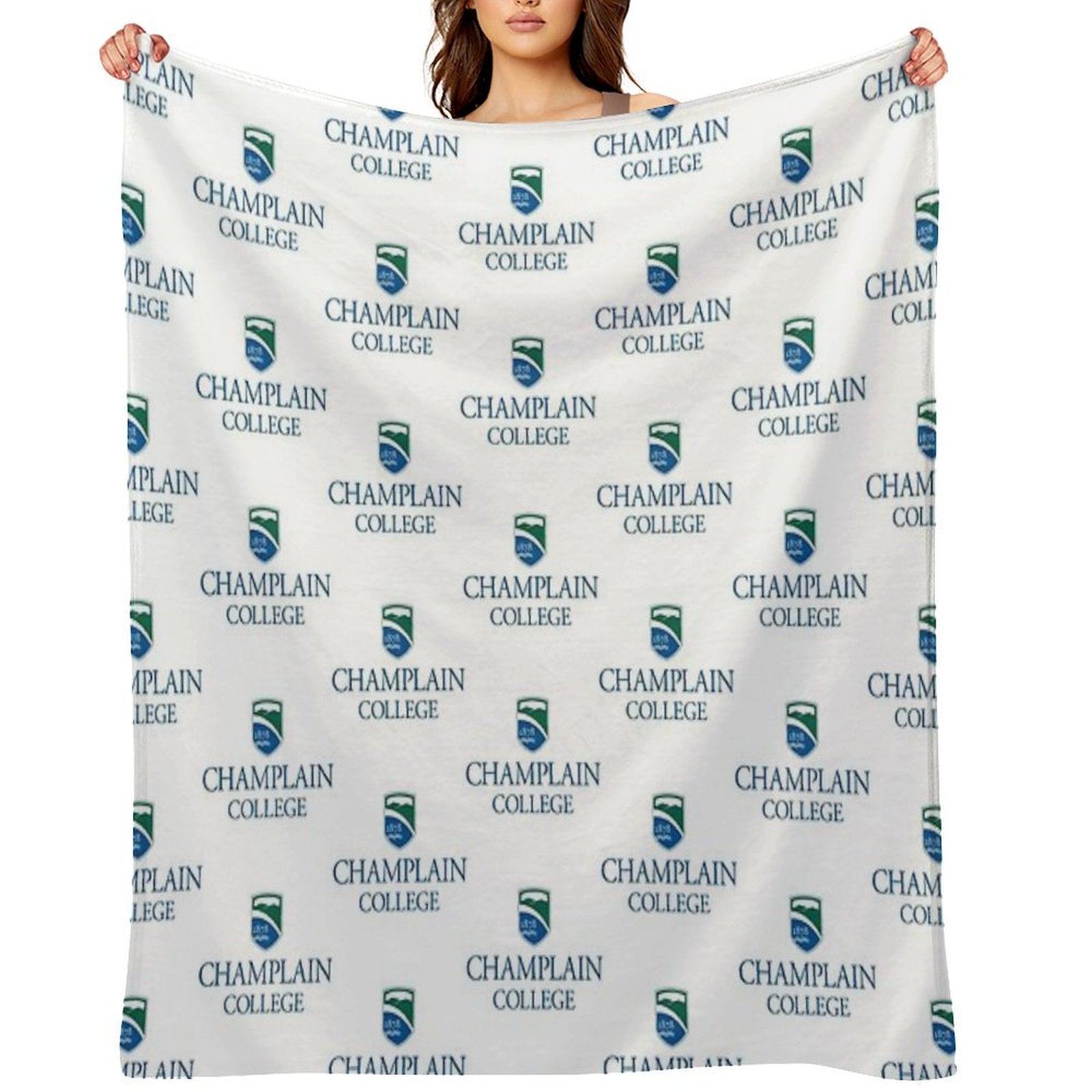 Champlain College Comfort Throw Blanket