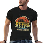 50 Year Old Vintage 1972 Limited Edition 50th Birthday Retro  Vintage-inspired T-Shirt