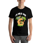 I'm Wild And 6 Years Old Zoo Theme 6th Birthday Animal Party  Stretchy T-Shirt