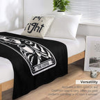 The Coffee Tarot Skul Sustainable Throw Blanket
