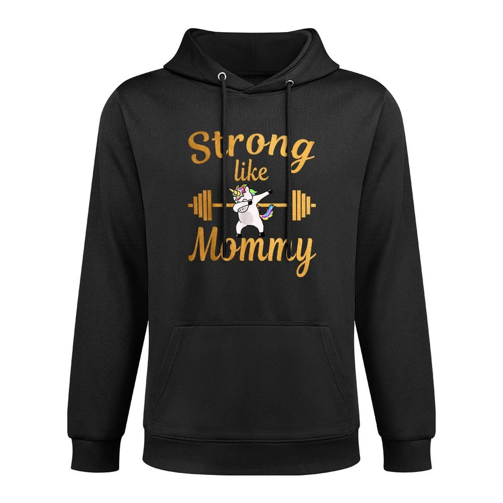 Mothers Children Workout Strong Like Mommy Dabbing Unicorns Durable Construction Hoodie