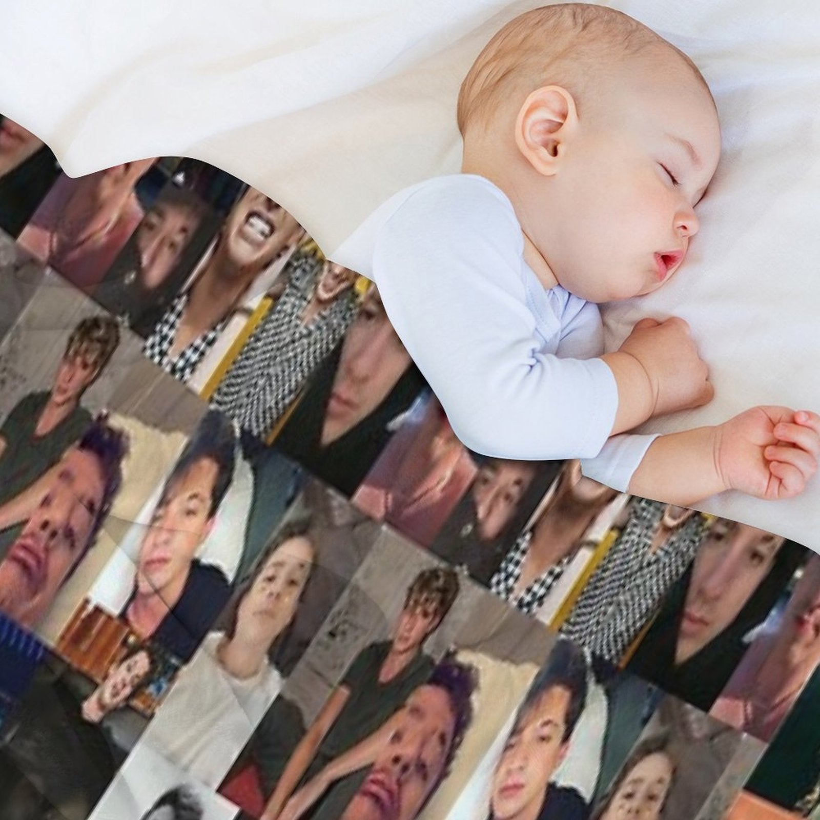 Charlie Puth Collage Velvety-soft Throw Blanket