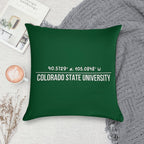 White Coordinates of CSU Bold Green BG Soft Home Decor Throw Pillow