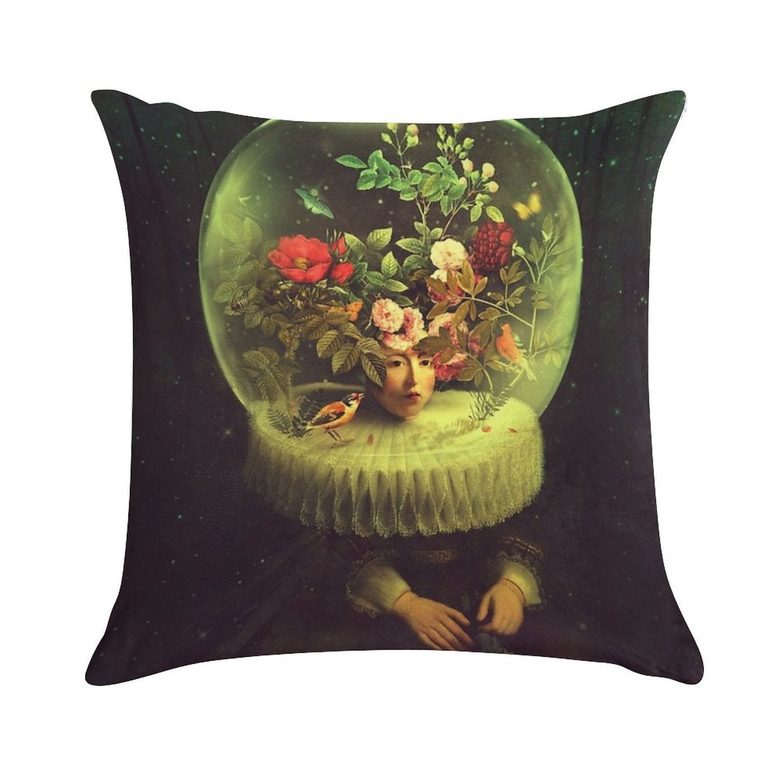 Luminescent Garden Soft Gift Ready Throw Pillow