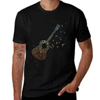 Guitar Gifts Men Music Notes Guitarist Musician Music Lover  Stretchy T-Shirt