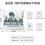 Manzanita Oregon Mountain Sight Soft Home Decor Throw Pillow