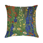 Flower Garden Klimt Soft Gift Ready Throw Pillow