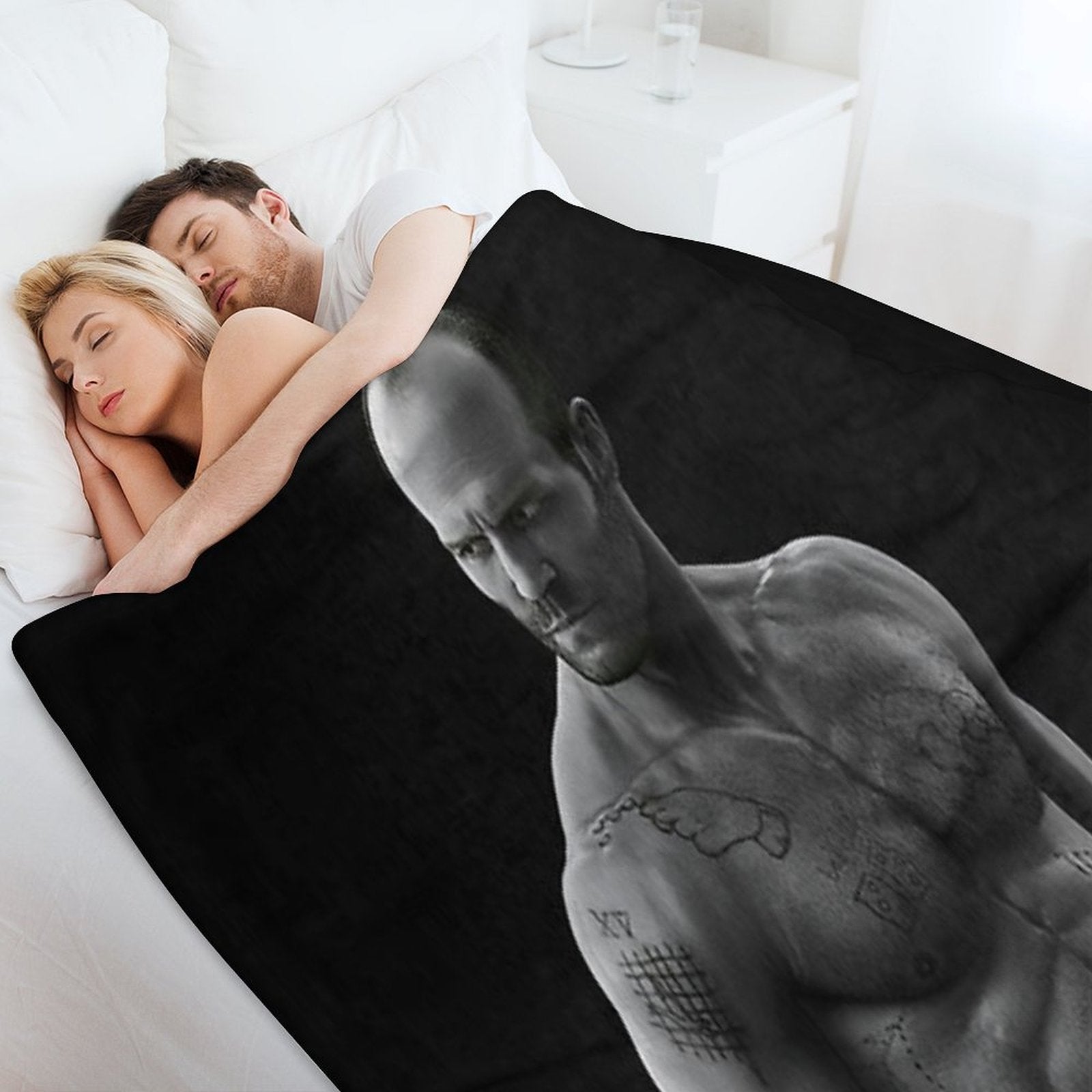 Jason Statham Compact Throw Blanket