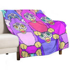 Purple Furbys Lightweight Throw Blanket