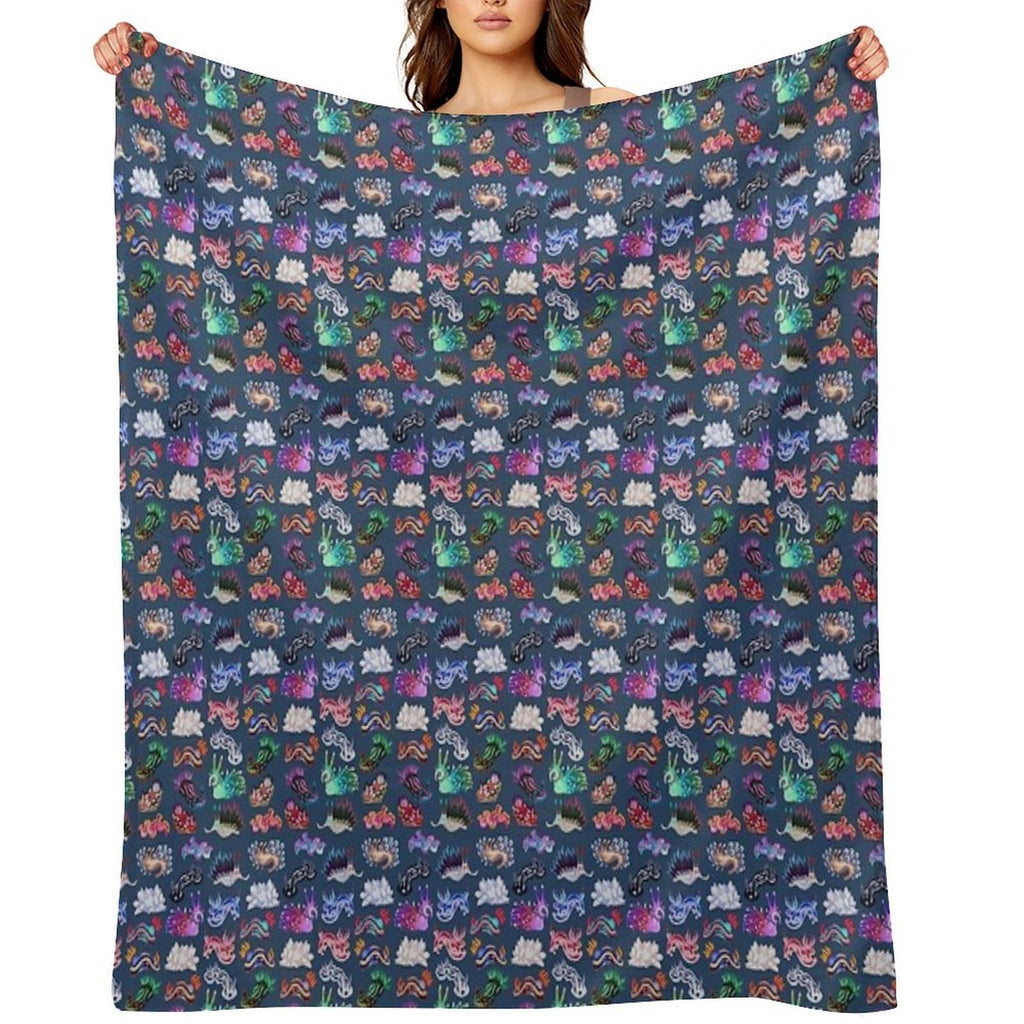 NUDIBRANCH Versatility Throw Blanket