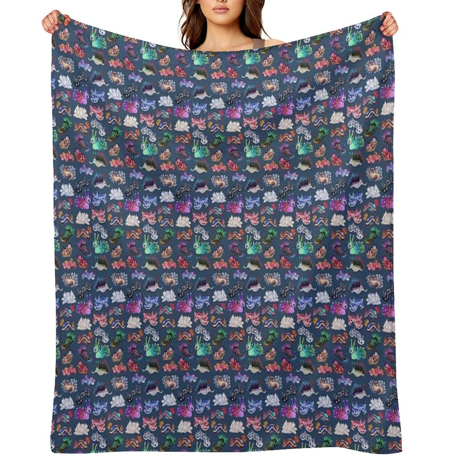 NUDIBRANCH Versatility Throw Blanket