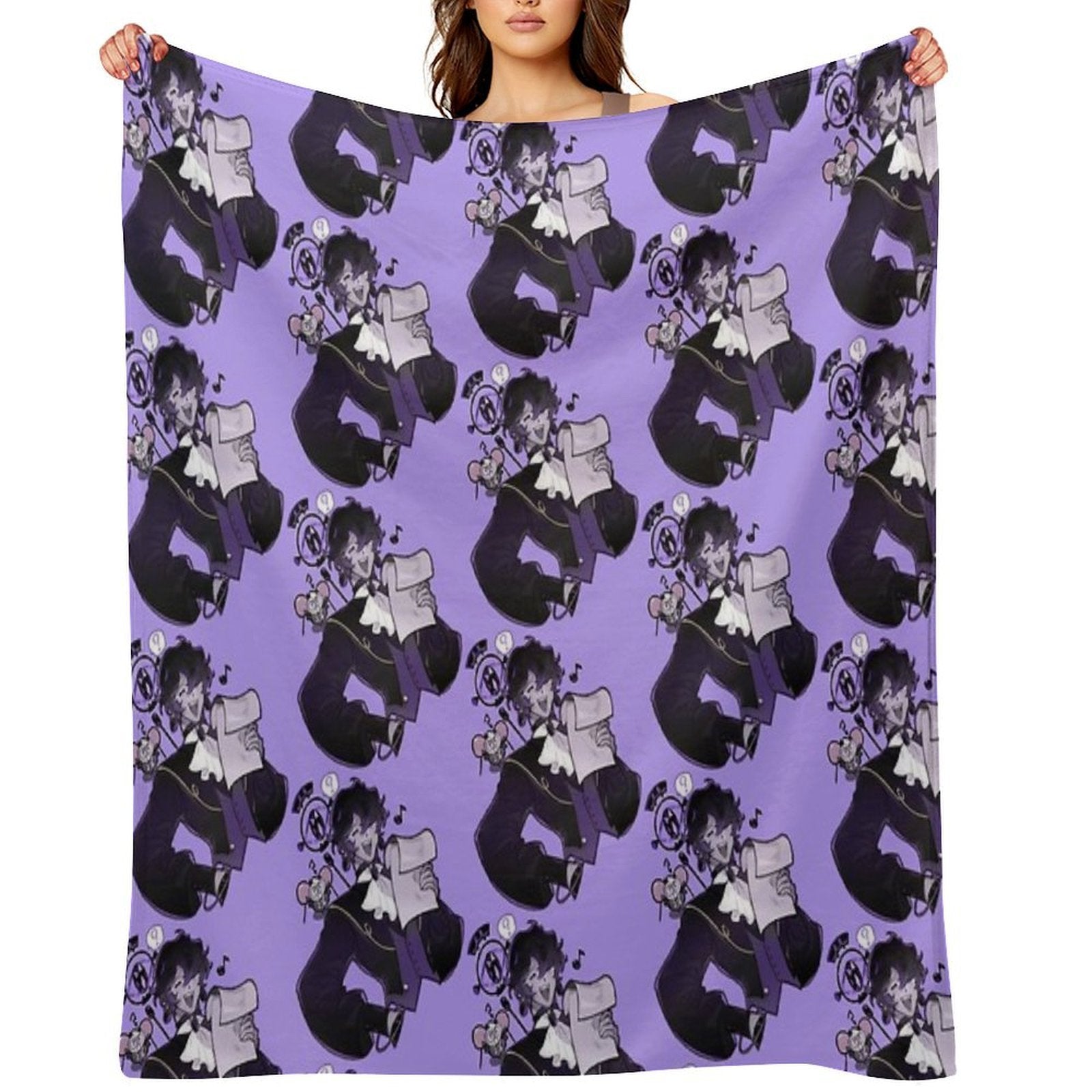 Shroomie Black Sapphire Cookie Gift-ready Throw Blanket