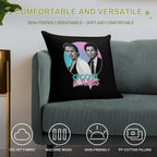 Crockett And Tubbs )( Retro Miami Vice 80s Tribute Soft Easy Maintenance Throw Pillow