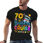 70th Birthday Cruise Cruising Lover 70 Years Old Bday Party  Vintage-inspired T-Shirt