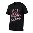 JULY 1999 21 Years of Being Awesome Girl 21st Birthday  Fade-proof Color T-Shirt