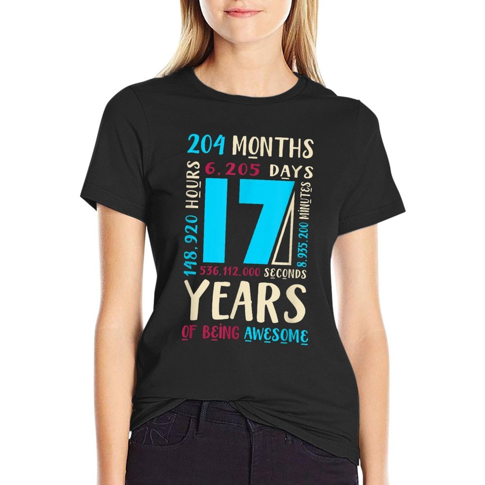 17th Birthday for Son Nephew Gift for 17 Year Old Boys  Easy-care T-Shirt