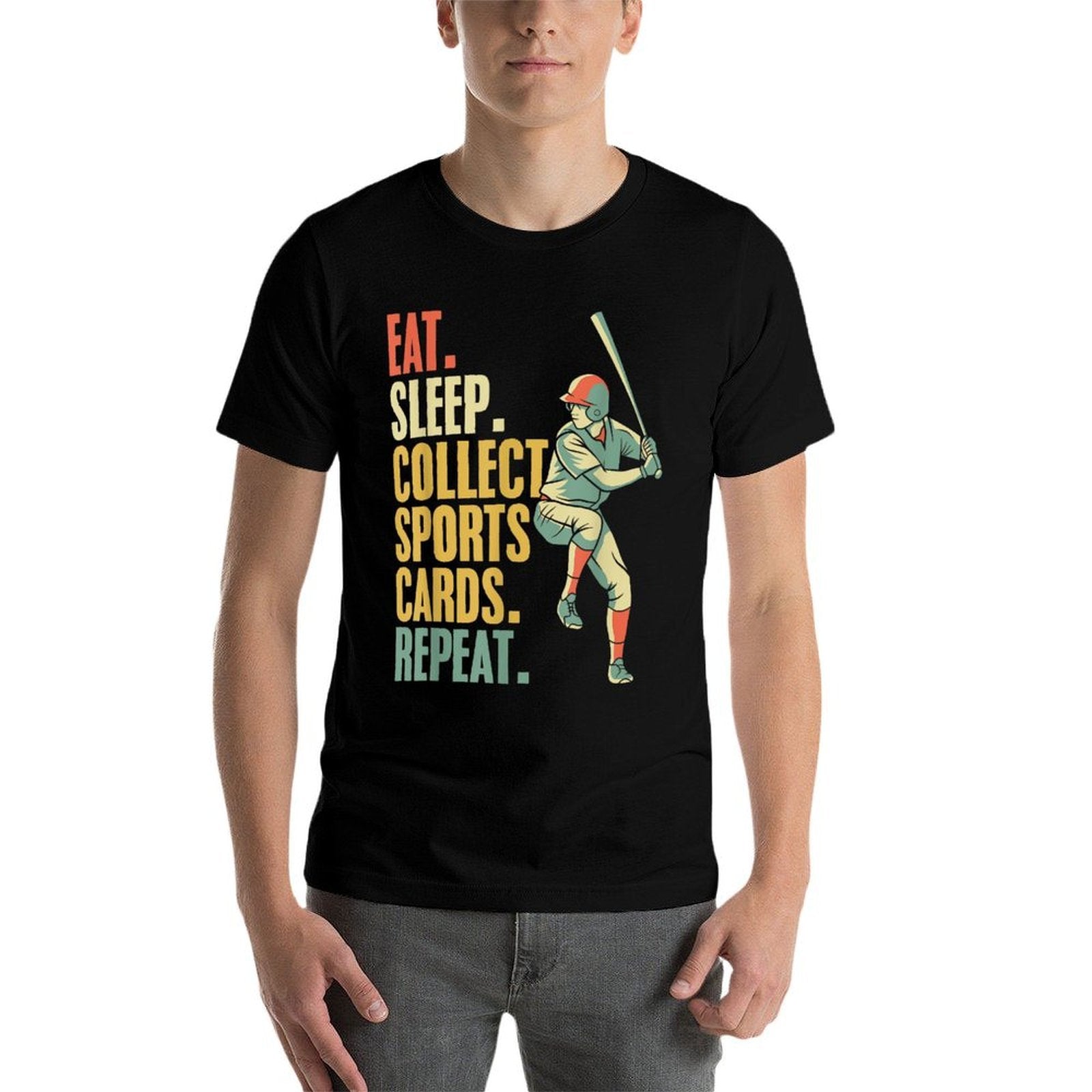 Sports Card Collecting Basketball Baseball Card Collector  Graphic-printed T-Shirt