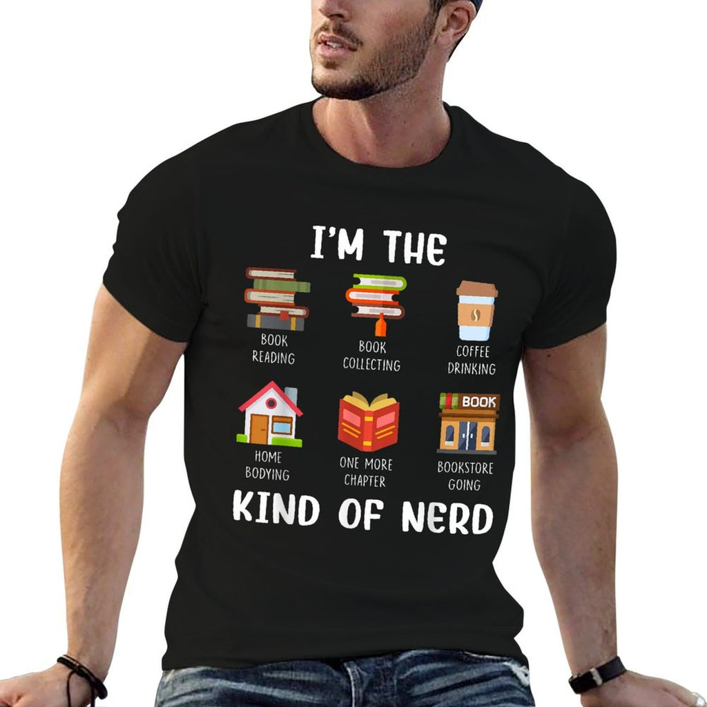 Im The Kind Of Nerd Book Reading Coffee Drinking  Lightweight T-Shirt