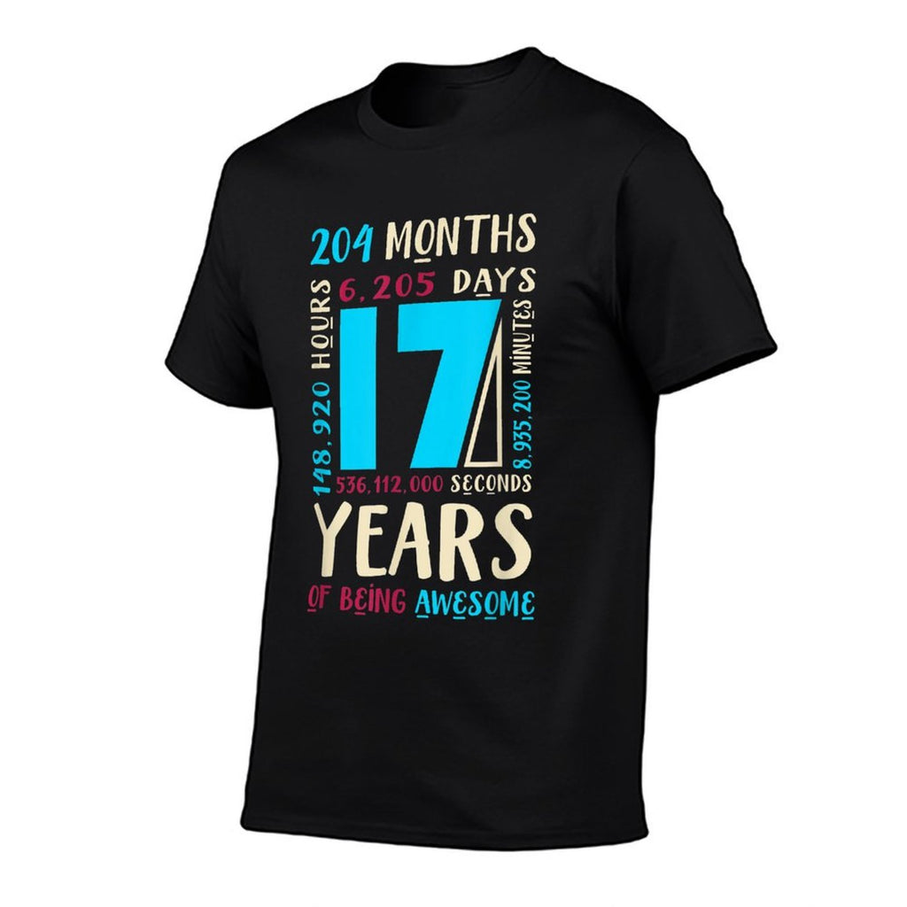 17th Birthday for Son Nephew Gift for 17 Year Old Boys  Easy-care T-Shirt