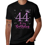 44 It's My Birthday 44 Years Old 44th Birthday Women Gift  Summer-ready Fabric T-Shirt