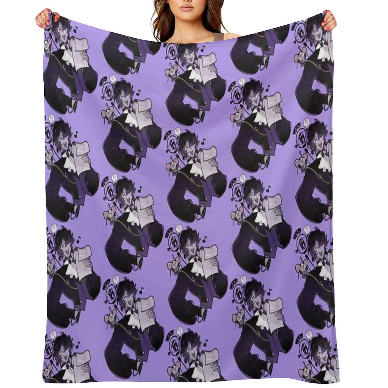 Shroomie Black Sapphire Cookie Gift-ready Throw Blanket