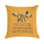 Surveillance Soft Short Plush Fabric Throw Pillow
